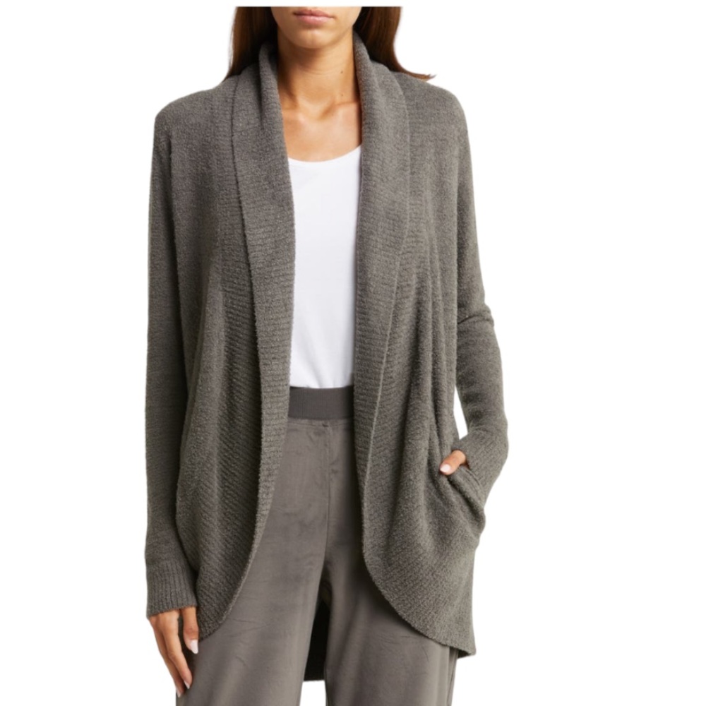 NWOT Barefoot Dreams®️ CozyChic Lite®️ Circle Cardigan in Mineral Size Small